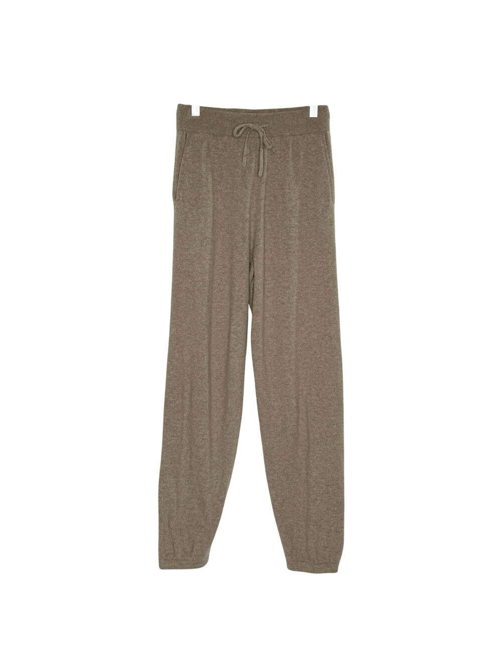 Gentle Herd Knit Joggers Taupe Tan XS Cashmere Blend Soft Luxury Pull On *flaw